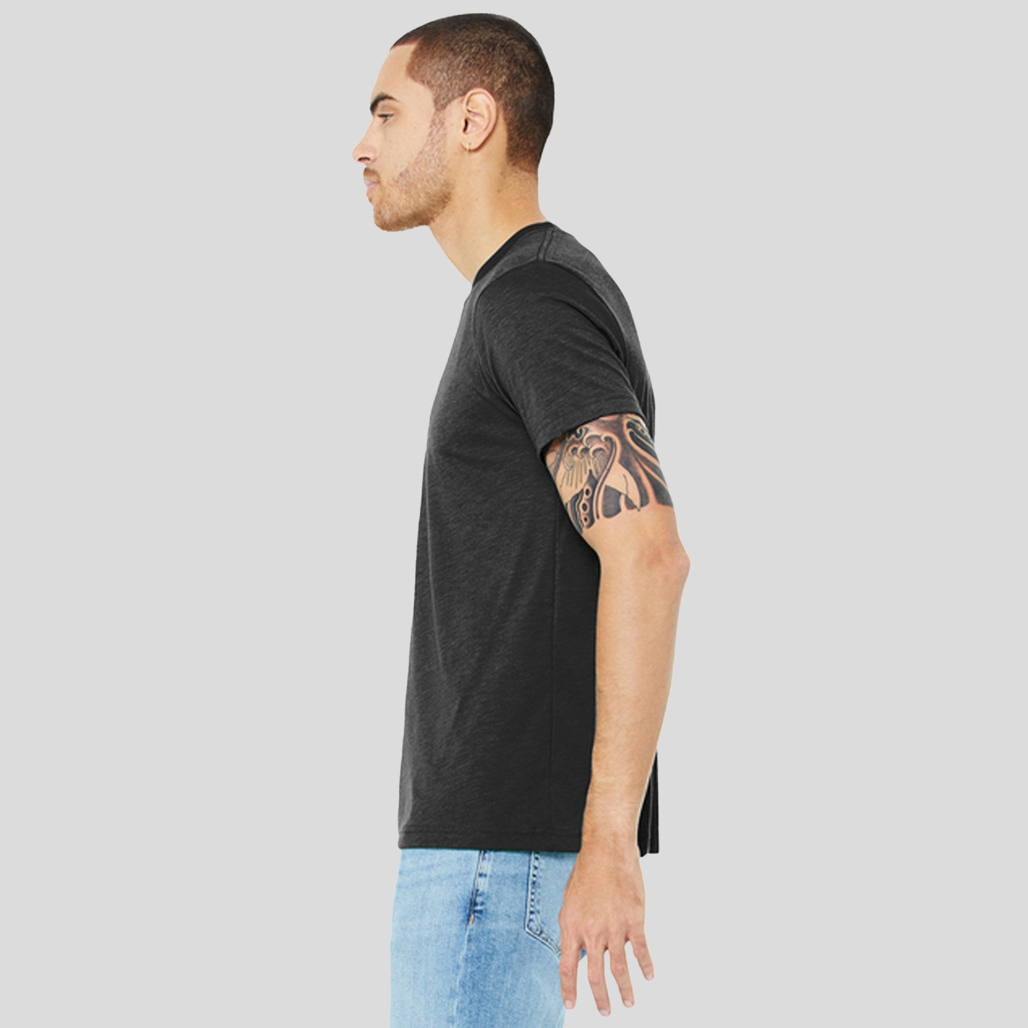 Unisex Triblend Short Sleeve Tee | Charcoal-Black Triblend