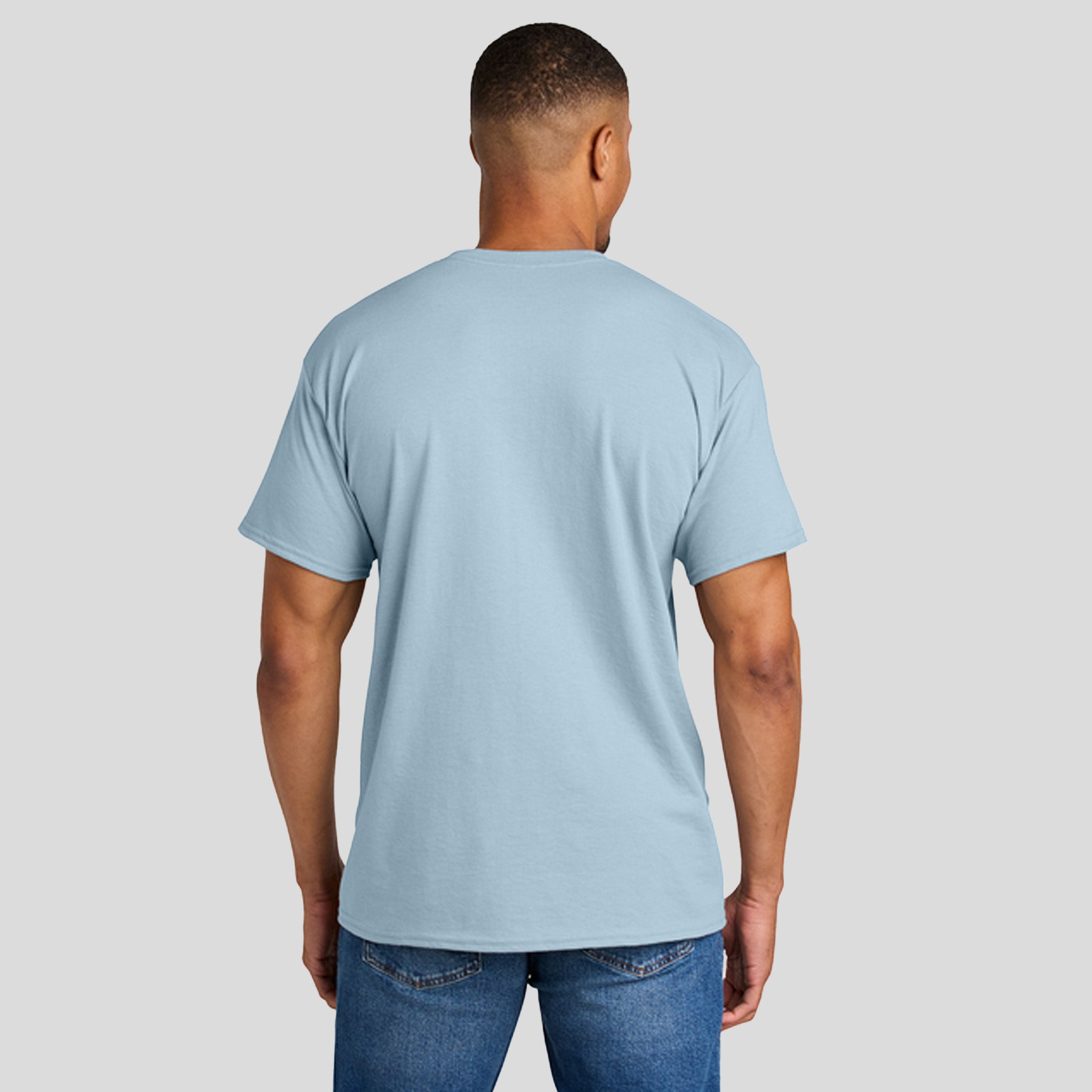 Gildanยฎ DryBlendยฎ 50 Cotton/50 Poly T-Shirt | Light Blue