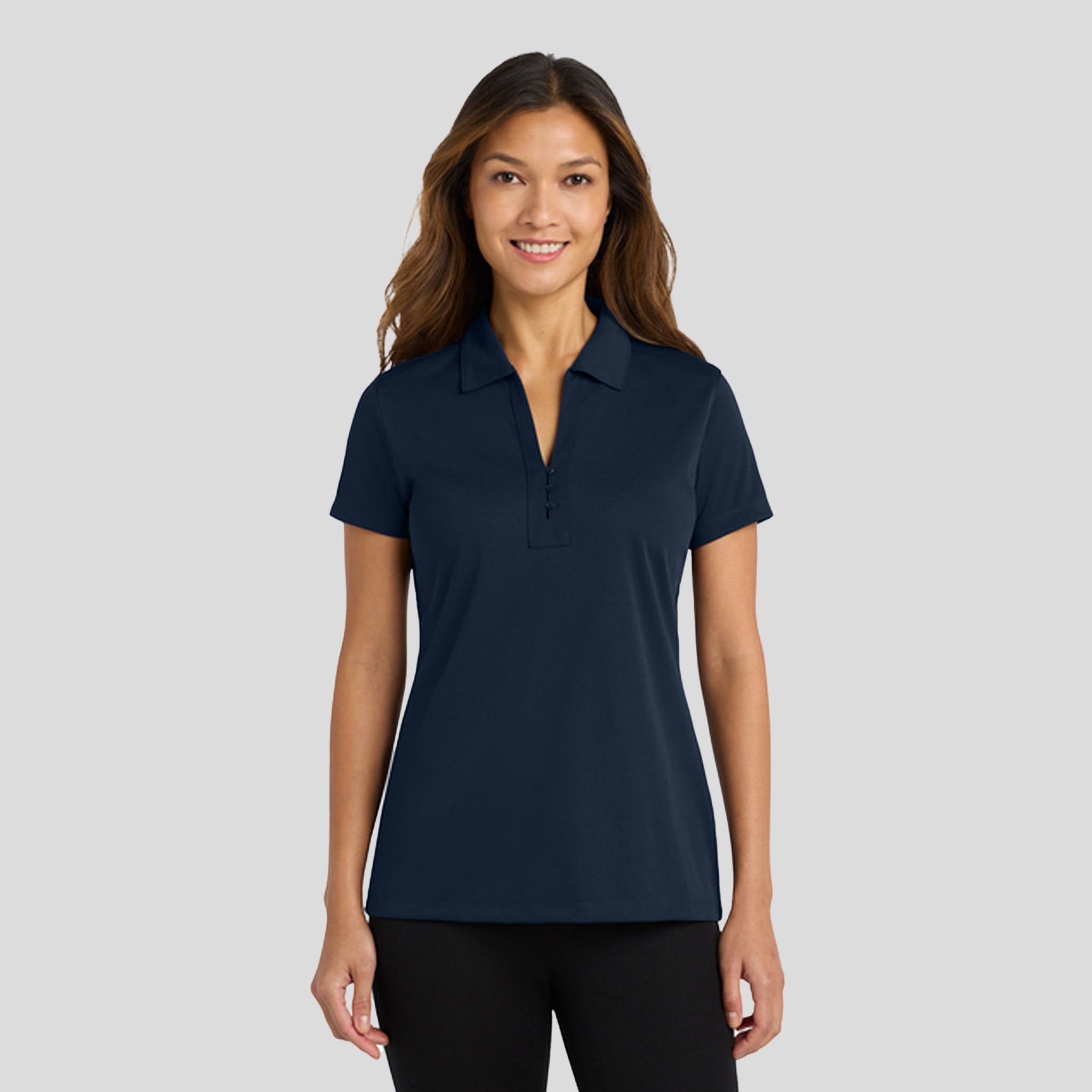 Women's Tech Pique Polo | Dark Navy