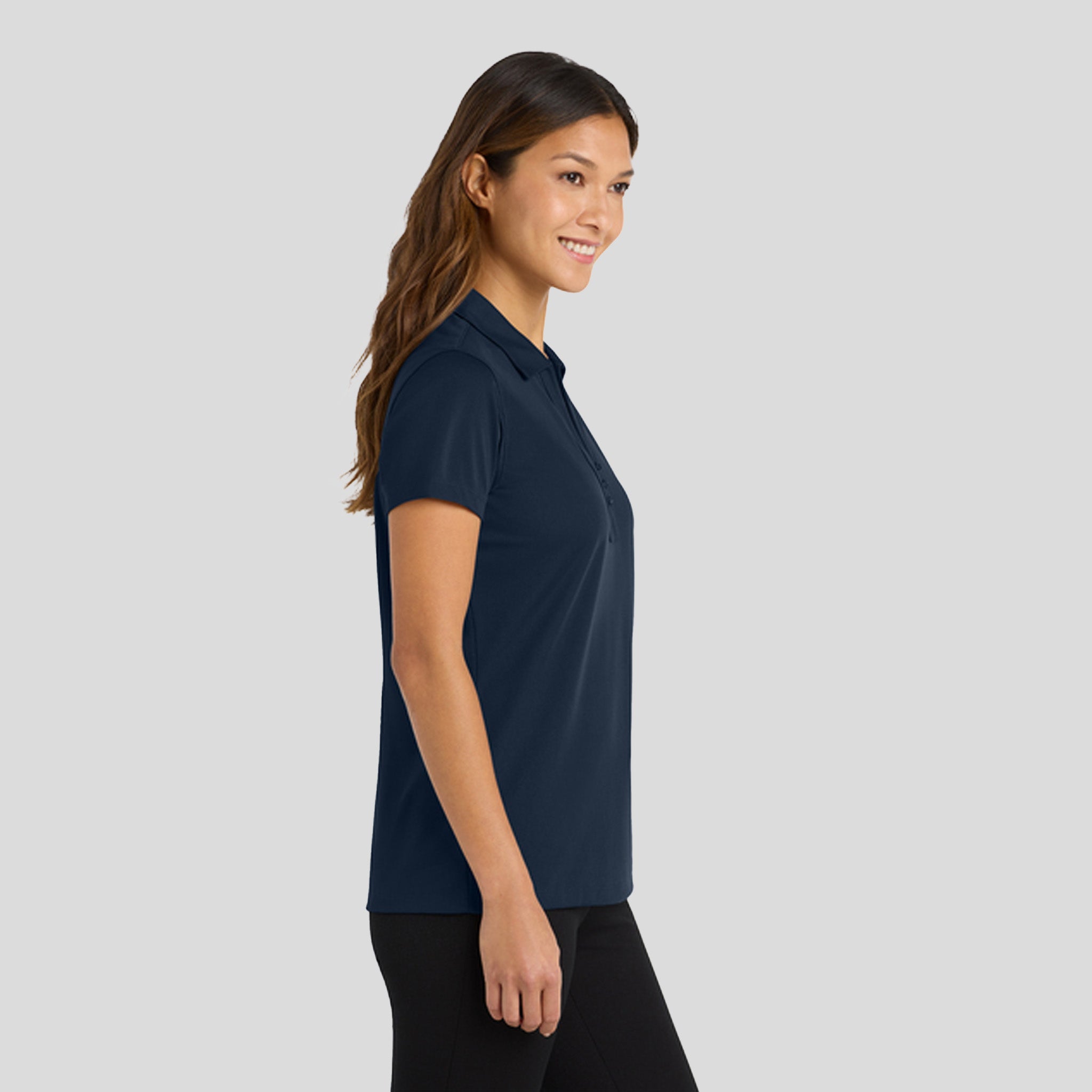 Women's Tech Pique Polo | Dark Navy