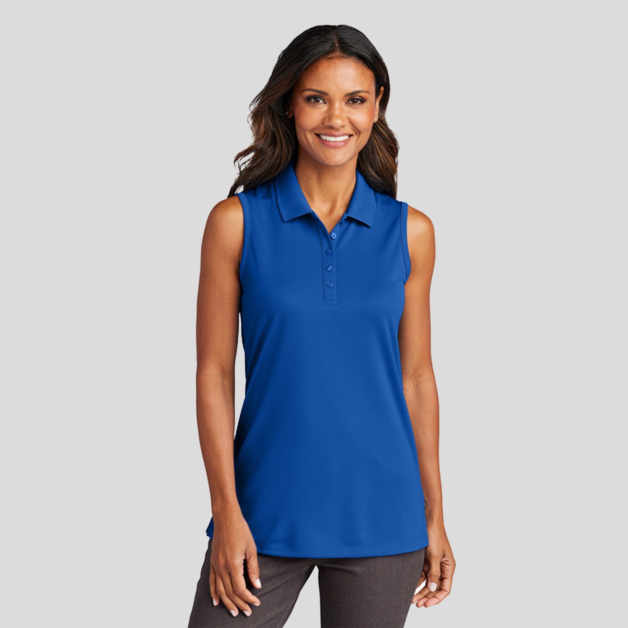 Women's Dry Zone® UV Micro-Mesh Sleeveless Polo | True Royal