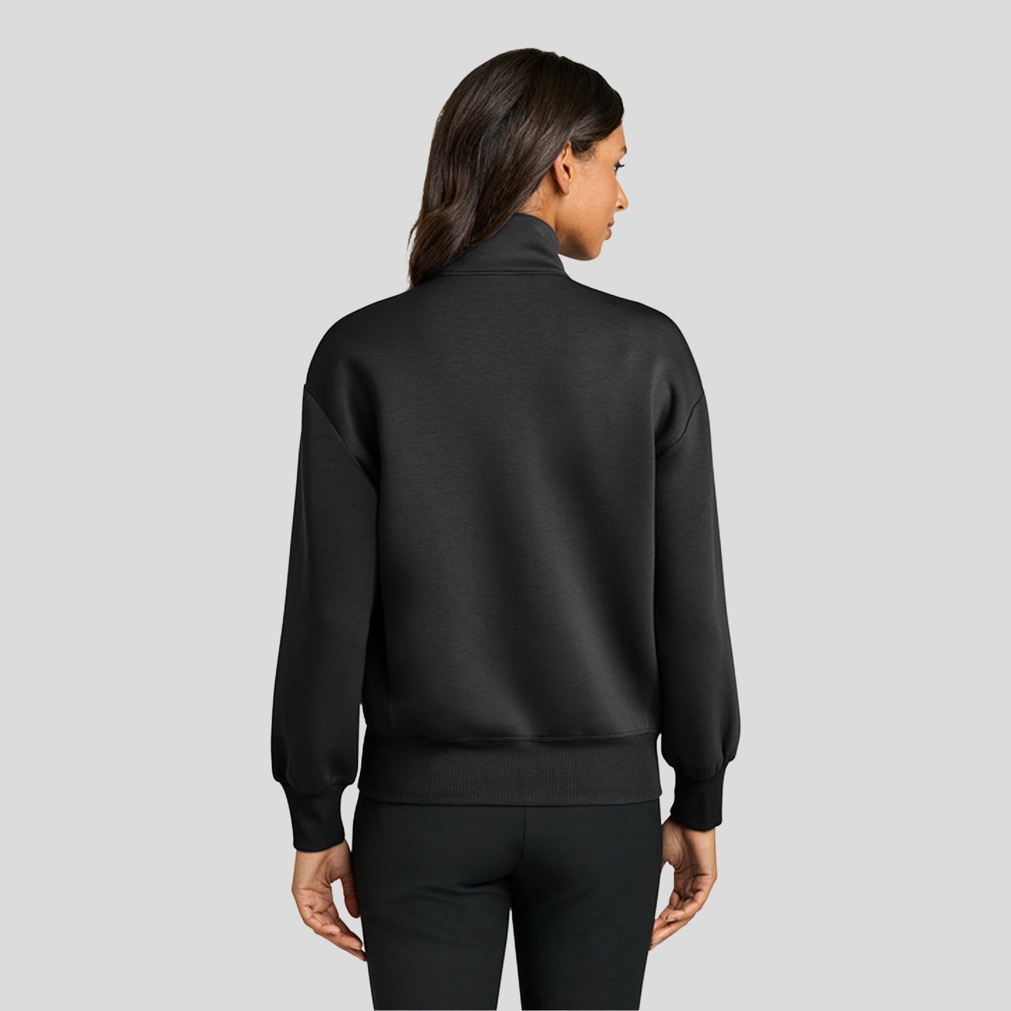 Women’s Soft Spacer Full-Zip | Deep Black
