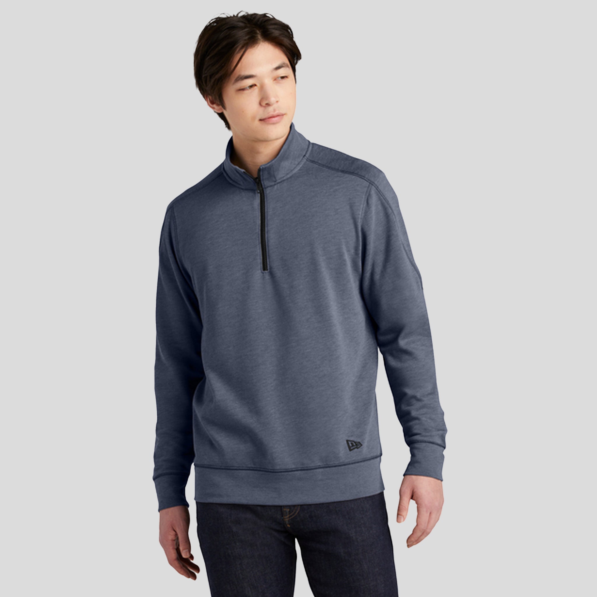 Tri-Blend Fleece 1/4-Zip Pullover | True Navy Heather